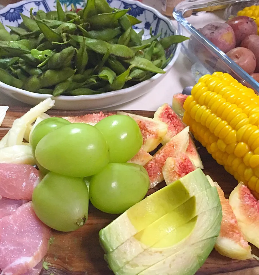 Vegetables, fruit and prosciutto|Mary Annさん