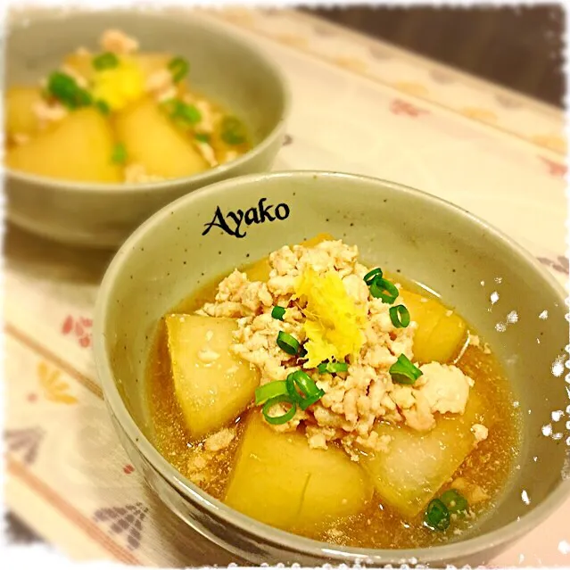 冬瓜と鶏ひき肉のそぼろ煮|亜矢子さん