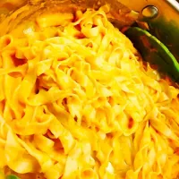 Home made fettuccini pasta with pumpkin Alfredo sauce|Steven Hさん