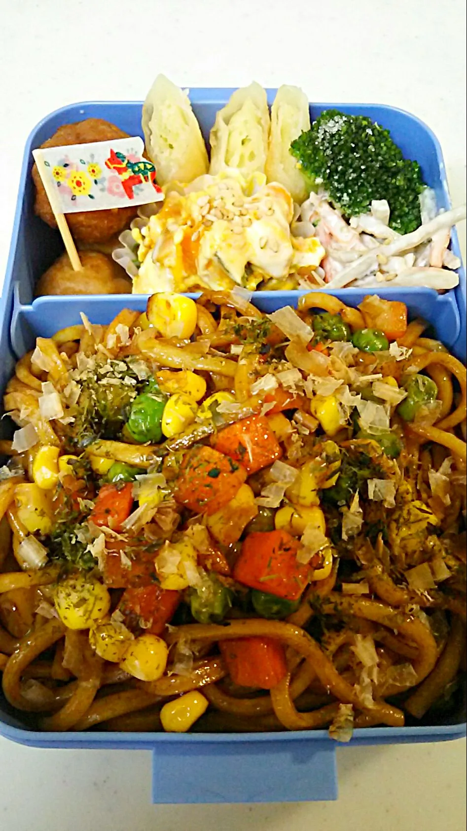 今日の長男弁当🍱〰💃焼きそば〰☀|Sayakaさん