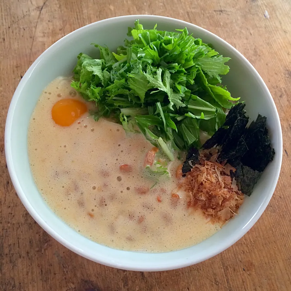 ふわふわ納豆卵かけで豆乳素麺‼︎|Yoshinobu Nakagawaさん