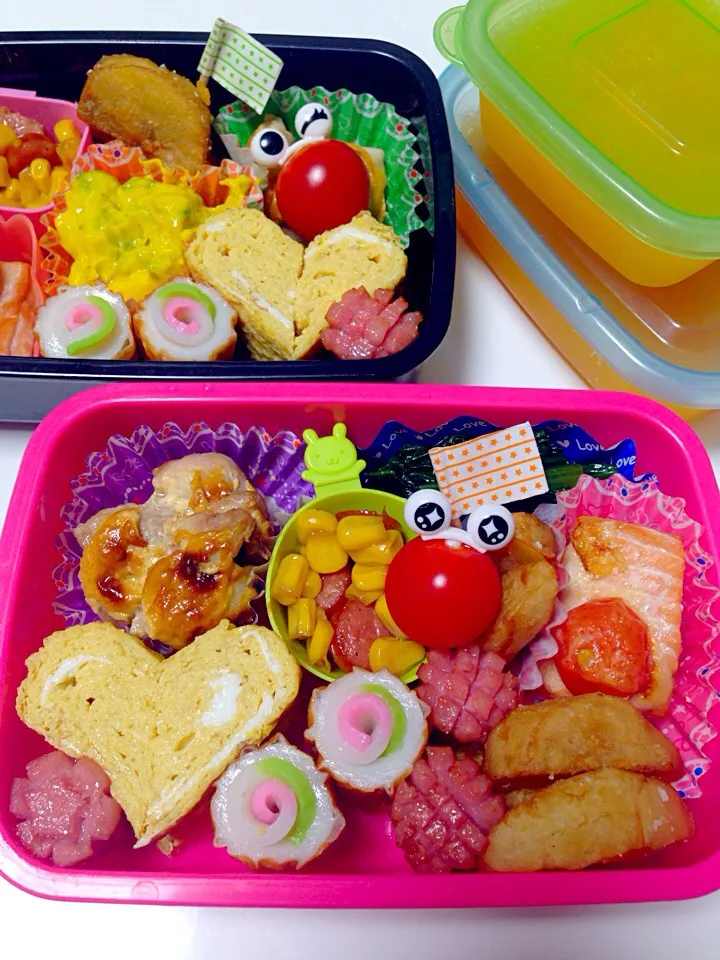 手作り♡運動会のお弁当⤴︎⤴︎(｡ゝ∀・)b|mari♡（もも(*´∀｀*)♪）さん