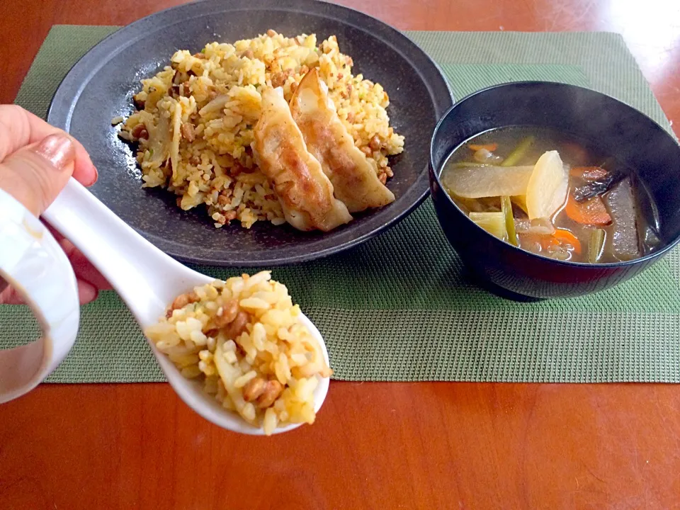 Natto Fried Rice🍳納豆炒飯|🌈Ami🍻さん