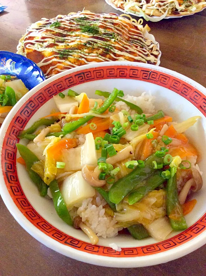 Snapdishの料理写真:野菜あんかけ丼♫^_^|Norio Fukudaさん