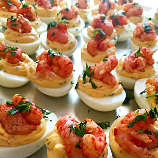 langostine deviled eggs|CHUENCHAIさん