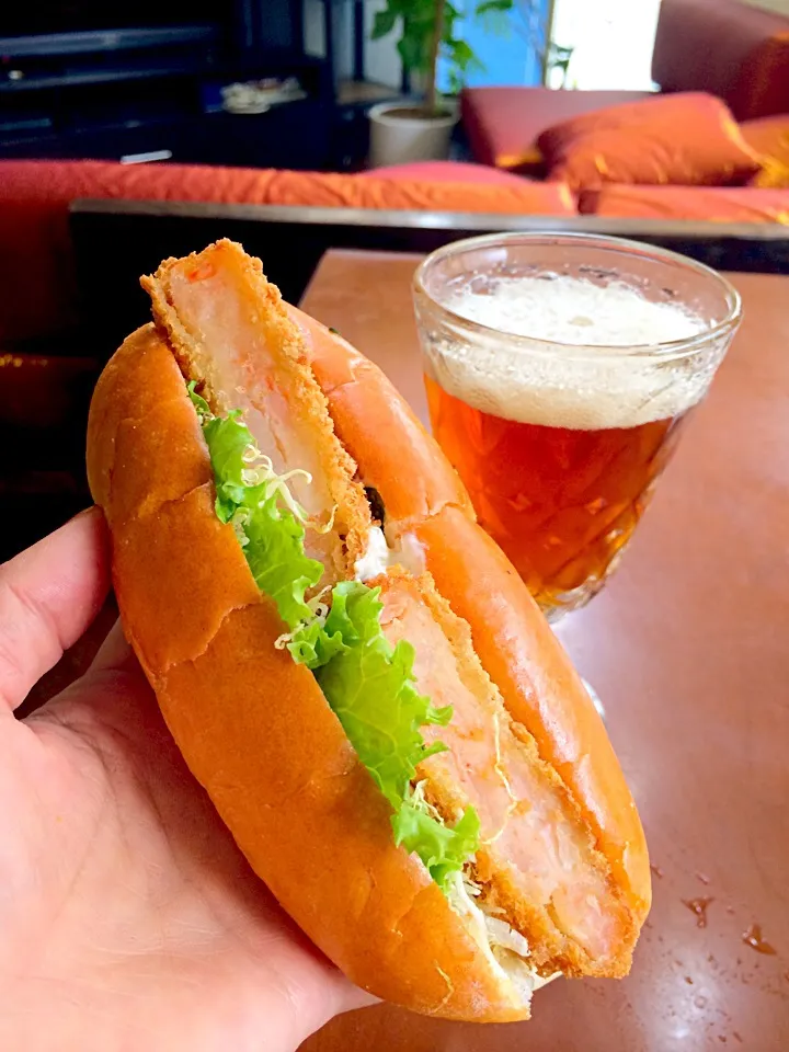 Shrimp Fried sandwich🍻海老ｶﾂｻﾝﾄﾞ|🌈Ami🍻さん