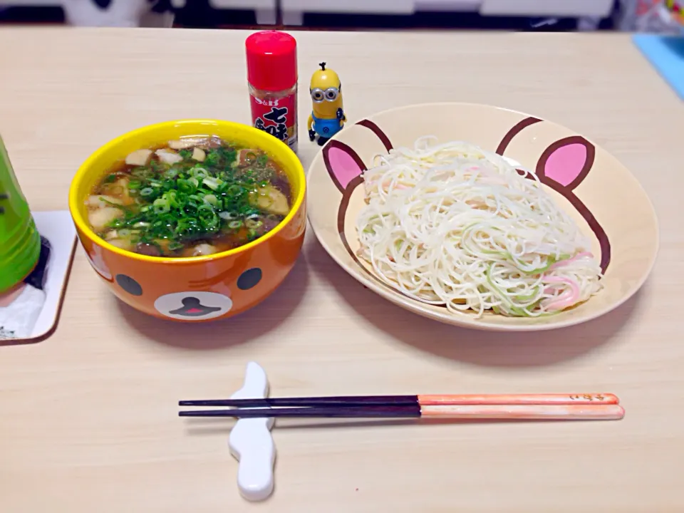 鶏とエリンギのあったかいつけダレのそうめん|Yukako  Toyamaさん