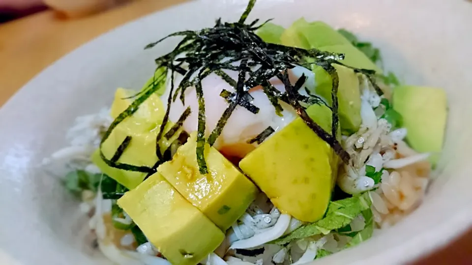 アボカドしらす丼|やっちさん