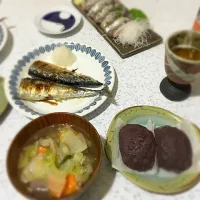 Snapdishの料理写真:中秋の名月な？晩御飯|Ryochinさん