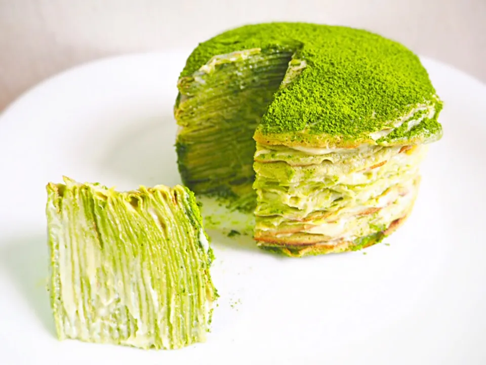 Matcha Mille Crepe Cake|Misstyさん