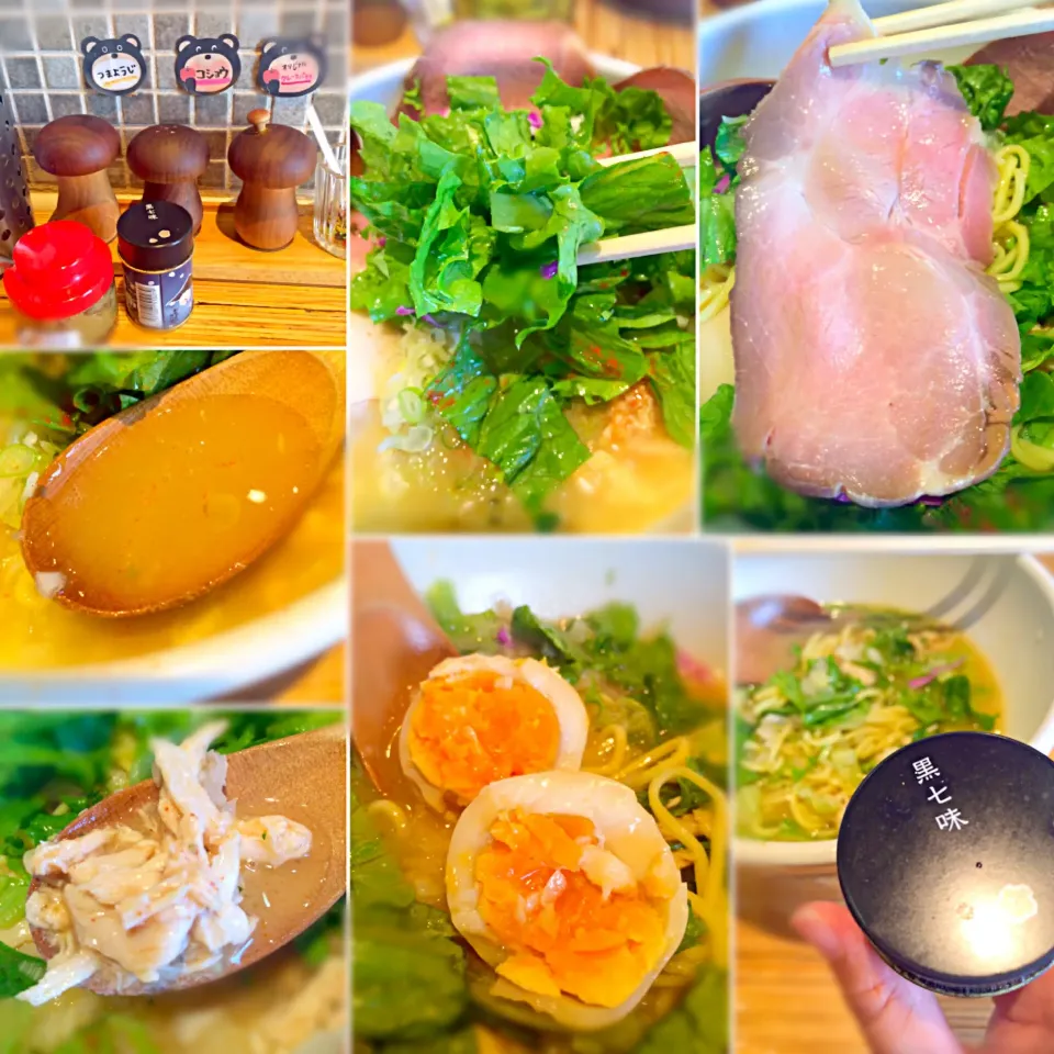 Snapdishの料理写真:特製鶏ソバのあれやこれや〜 ٩(ˊᗜˋ*)و|morimi32さん