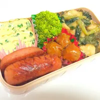 今日の妹弁当。
・ウインナー
・ネギ入りのだし巻き卵
・ブロッコリー
・ミートボール
・鶏肉とネギの味噌マヨ|エリカさん