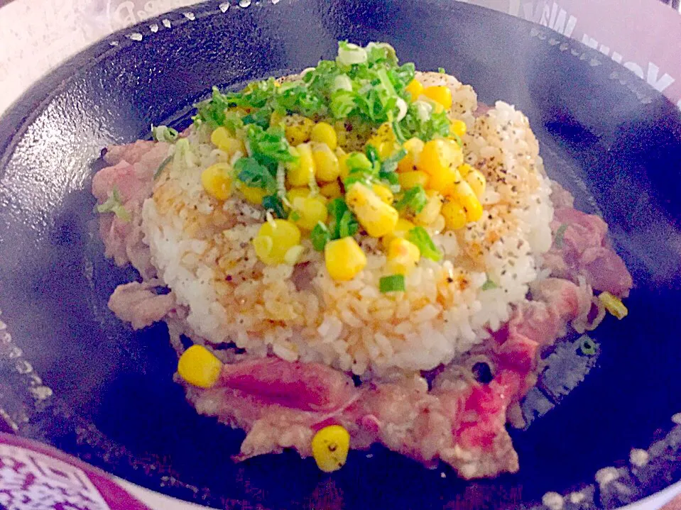 Black pepper beef rice|Sky Blueさん