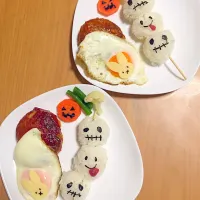 Snapdishの料理写真:おから入りハンバーグ🎃👻|あいさん