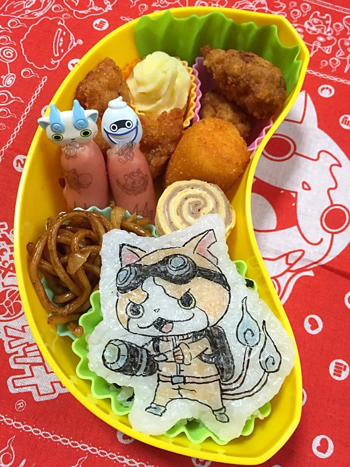 Snapdishの料理写真:学童弁当 Bジバニャン|namimoさん