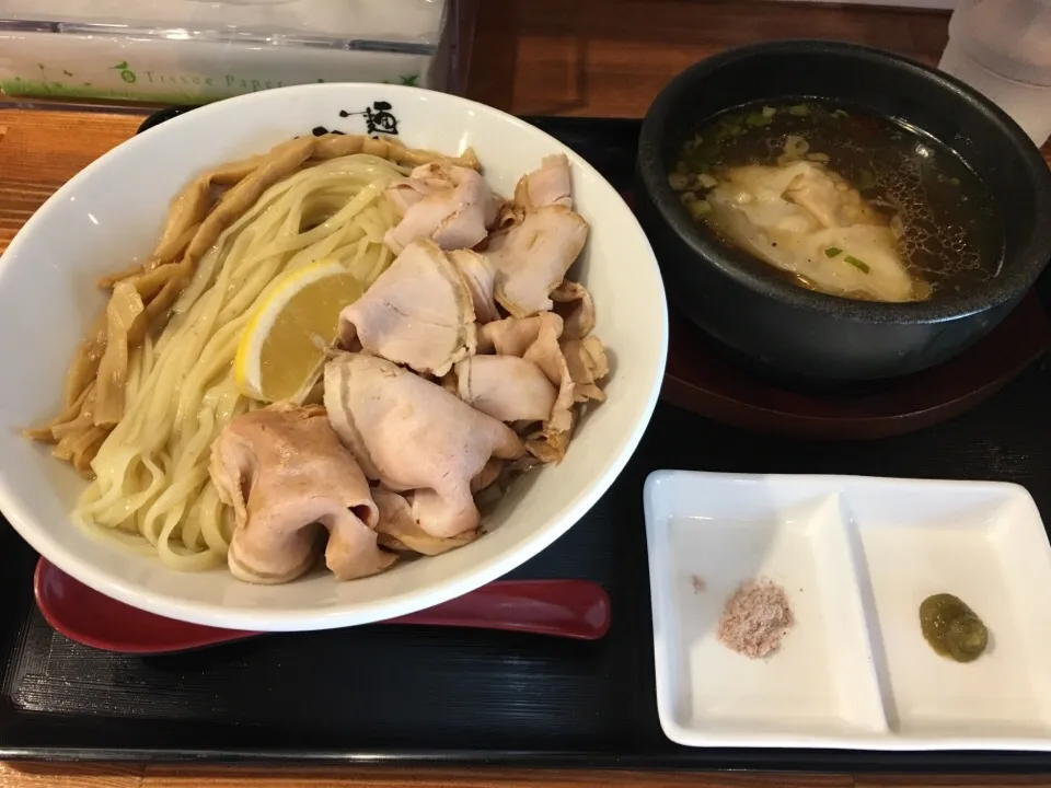 Snapdishの料理写真:麺匠中うえ つけ麺(並)肉増し|あらごるんさん