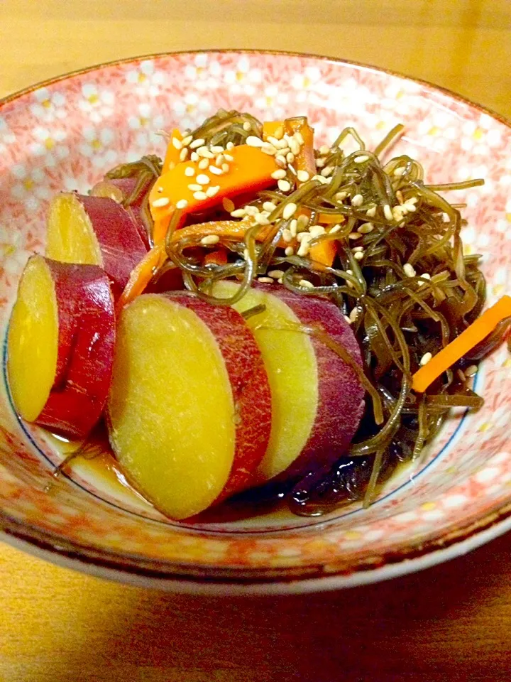 切り昆布とさつまいも🍠の煮物|まいりさん