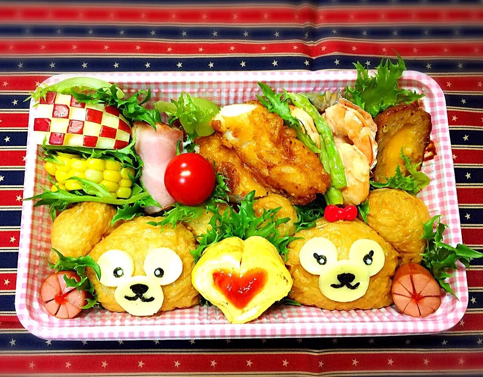 ダッフィお弁当(๑′ᴗ‵๑)|ゆりゆりさん