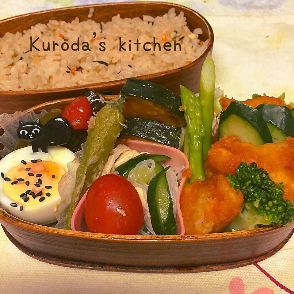 今日の黒猫弁当 (*•̀ᴗ•́*)و ̑̑|kiyomi sakuraiさん