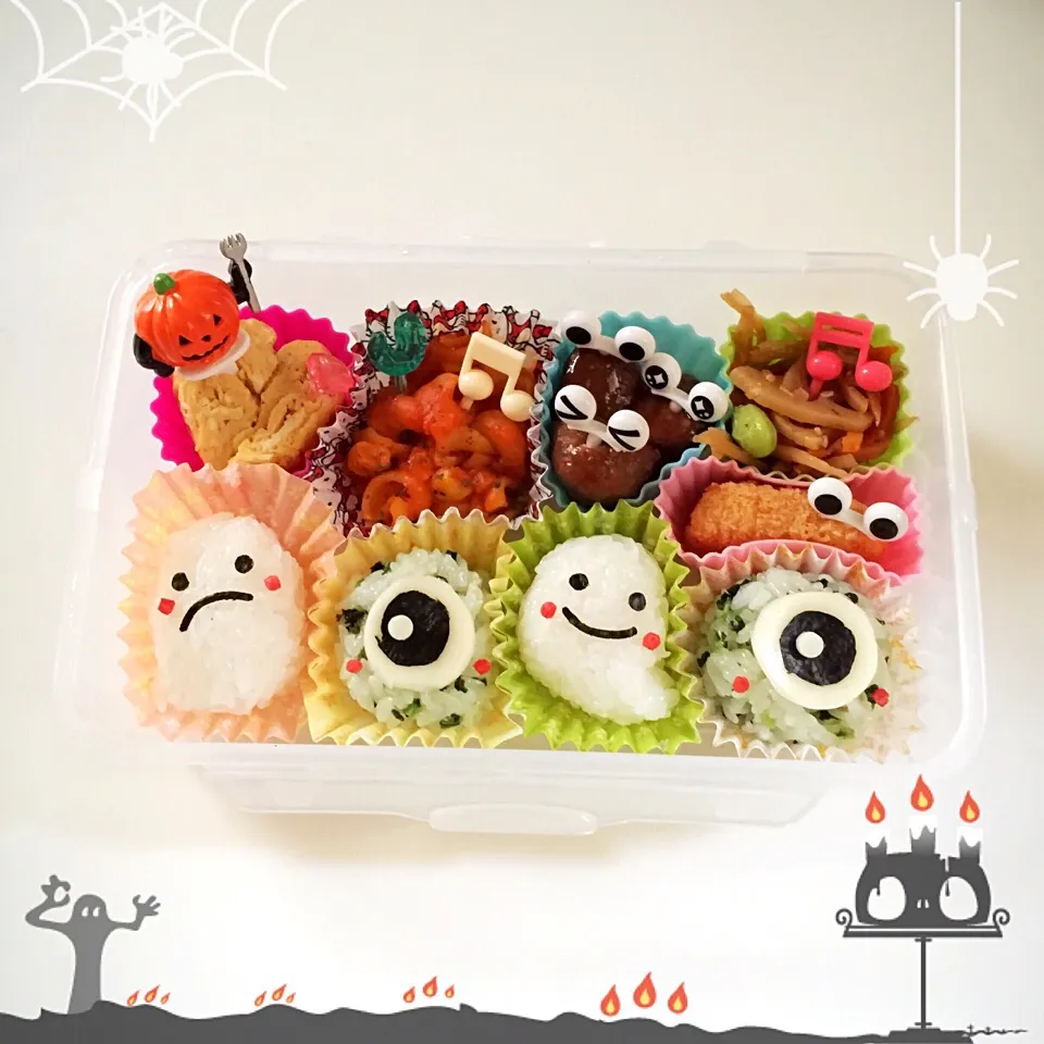 ハロウィン❤︎おばけ👻弁当|Makinsさん