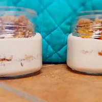 #roastedpeaches #greekyogurt #parfait|Lanie Stansburyさん