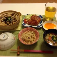 Snapdishの料理写真:今日の晩御飯は炊き込みご飯。|Saori Suharaさん