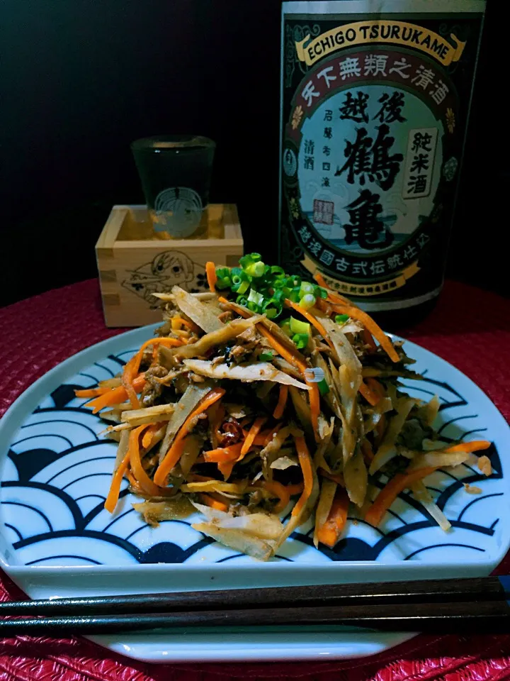 ごぼうと鯖缶の炒めもの|あつしさん