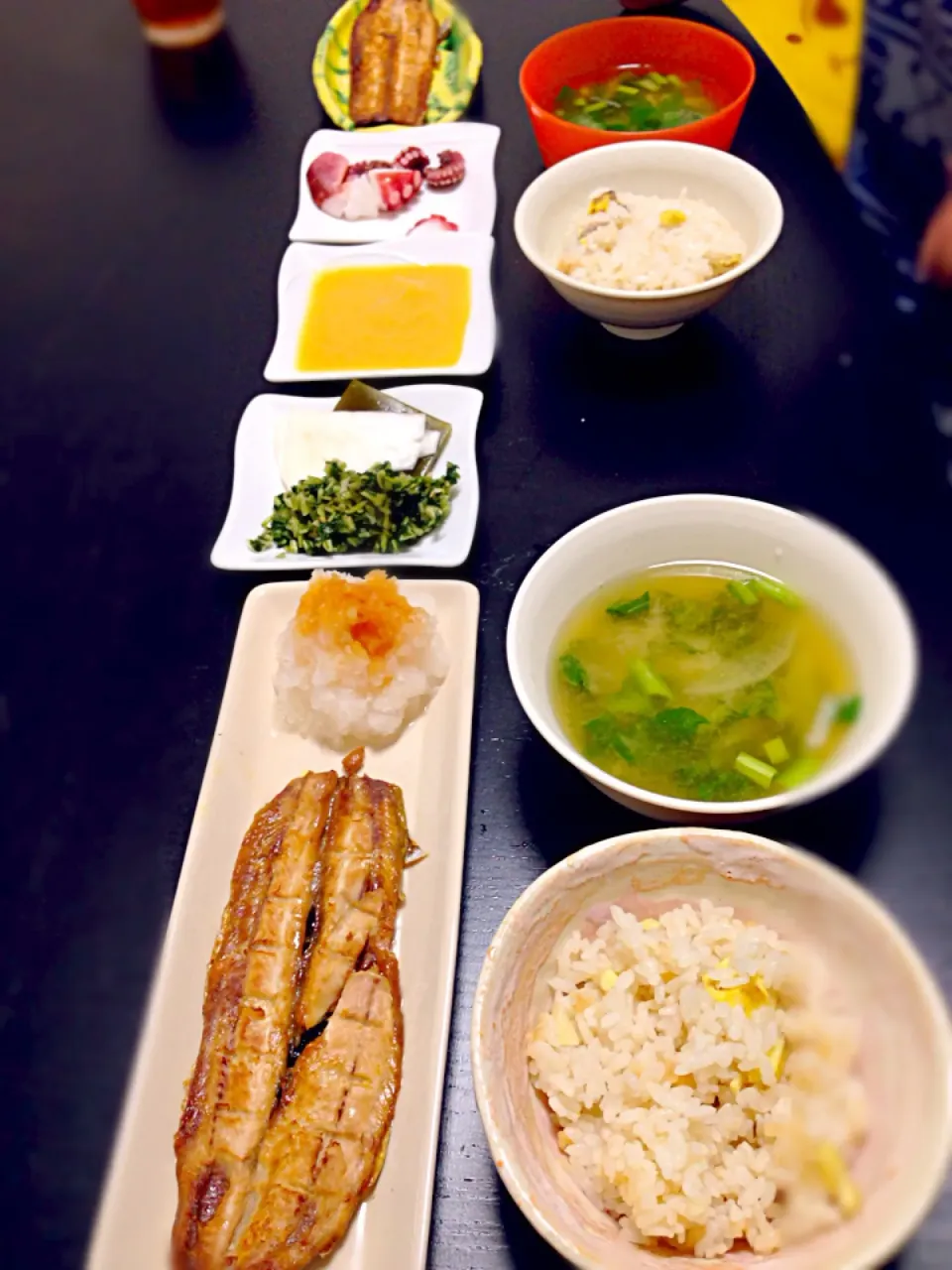 栗ご飯と秋刀魚|ちかさん