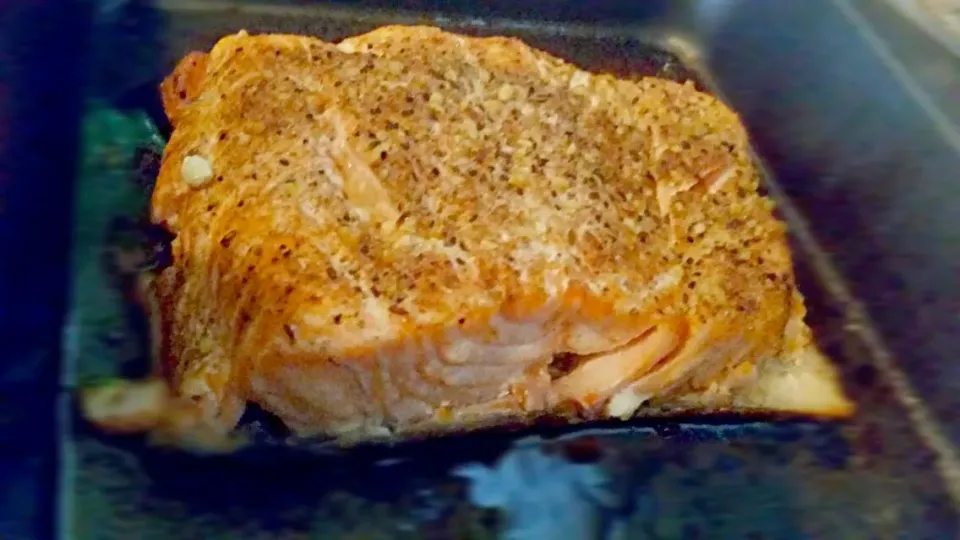 oven baked Cajun (created my own Cajun seasoning) salmon|Natalis Nat-alease Valdesさん