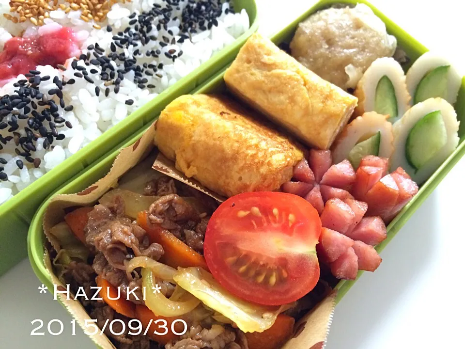 高校生息子弁当🍱🍱|Hazukiさん