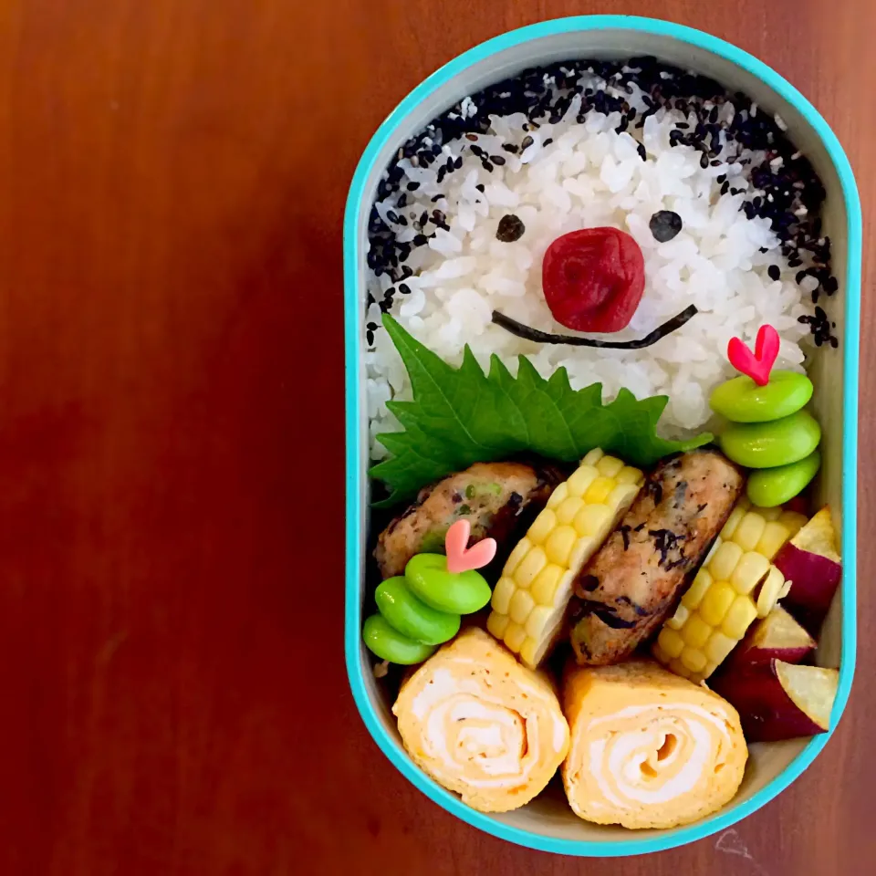 Snapdishの料理写真:ほ〜のお弁当♪  20150930「顔弁当」|Youさん