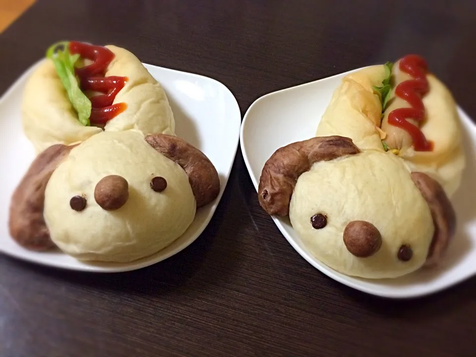 Snapdishの料理写真:デコパン♪【ホットドッグ】www|Yu5minさん