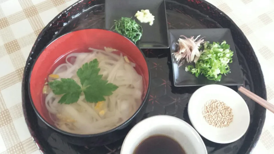 半田名産ふし麺で釜揚げ～⤴  昼ごはん|おちゃわんさん