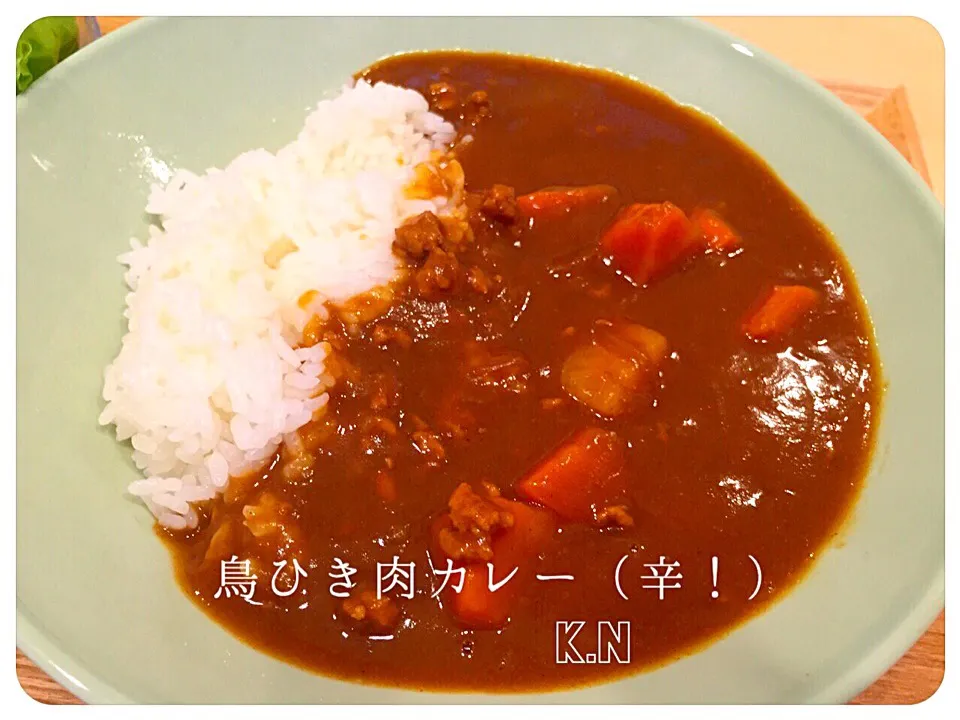 鳥ひき肉のカレー（辛！）|がんちの手料理＾＾さん