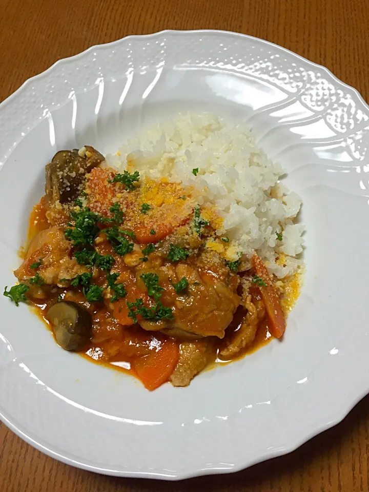 チキントマト煮込み|にゃーあさん