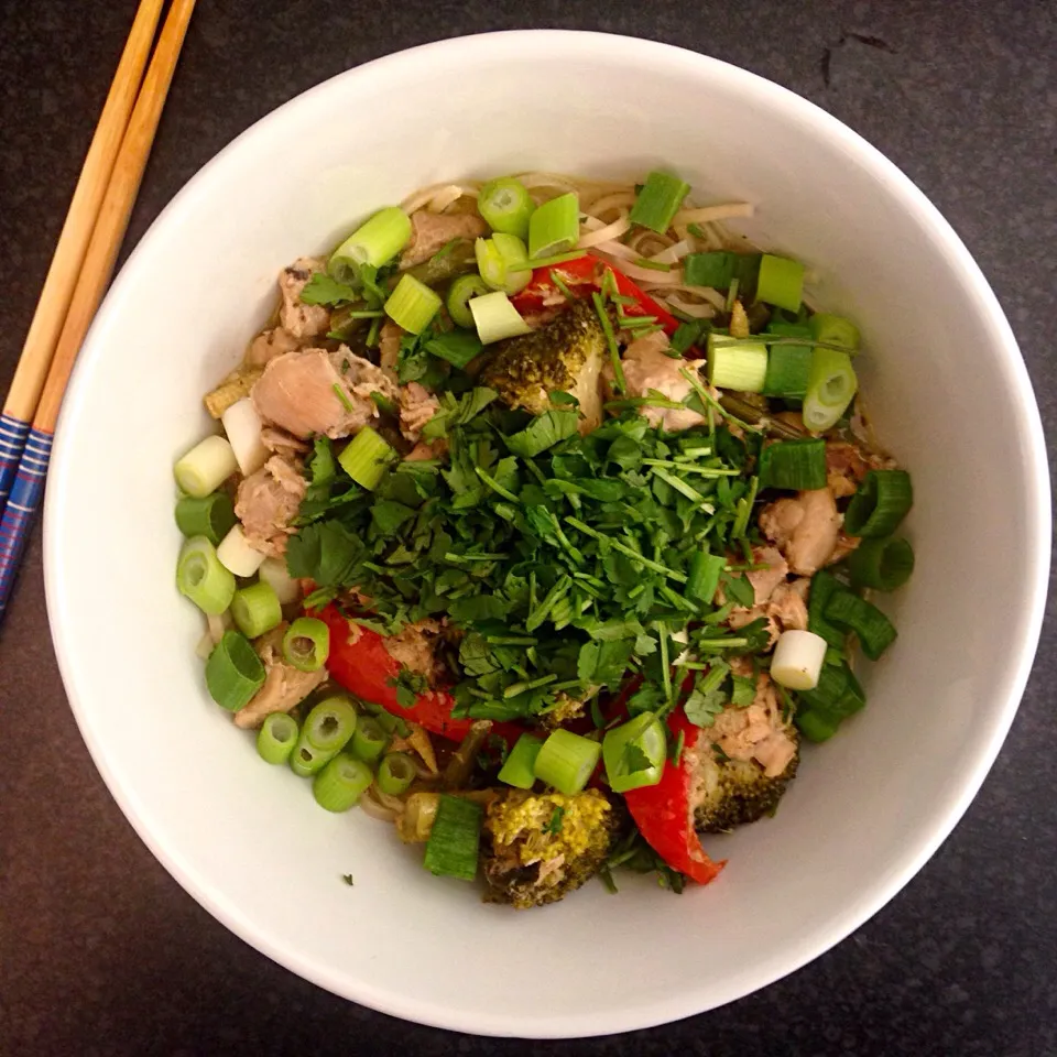 Thai green curry with wheat noodles|Jade Mistiene Flynnさん