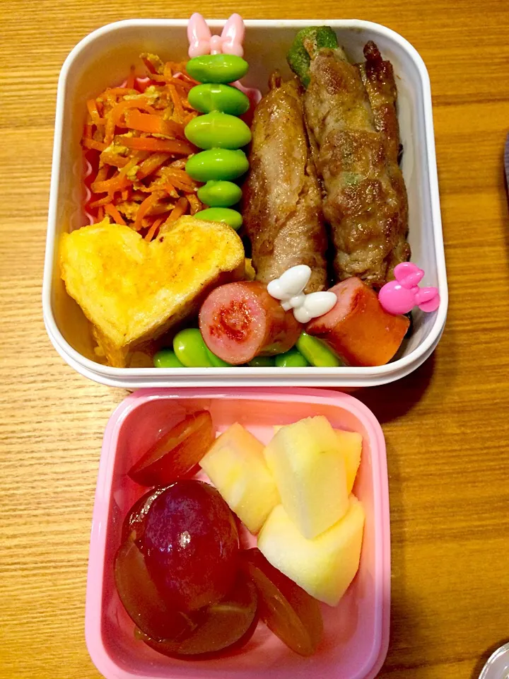 5歳児に捧ぐ運動会予行会のためのお弁当♡|pigmegさん