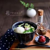 「茄子の揚げ出しおろし柔麺」 #花ヲツマミニ