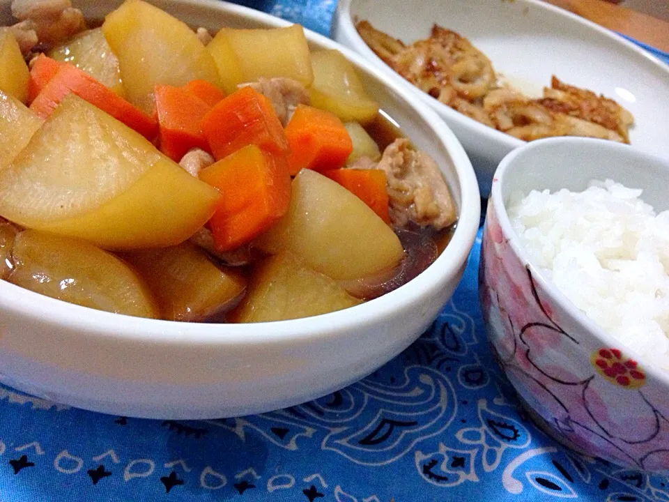 鶏肉と大根の煮物|ゆうぽちゃさん