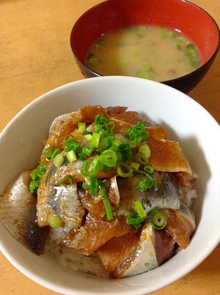 いわし丼&なめこの味噌汁|Kazuya Miyukiさん