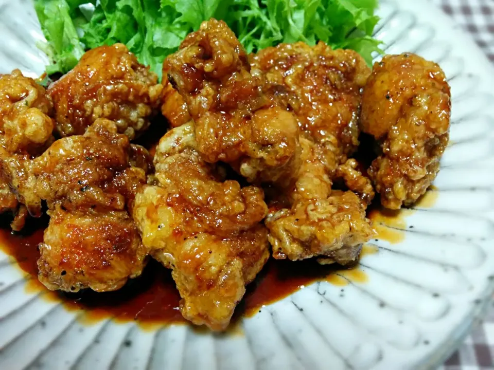 チョッパー＆ホヌさんのお料理*
　　～ジューシー黒酢チキン🍴～|ことり*さん