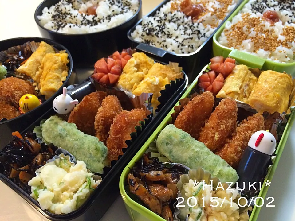 高校生息子弁当🍱🍱＆旦那弁当🍱|Hazukiさん