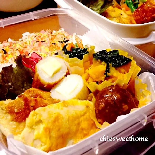 チキンピカタ弁当|chieko ♪さん