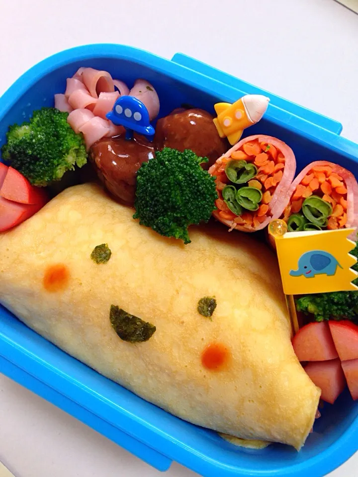 幼稚園オムライス弁当|ねっちさん