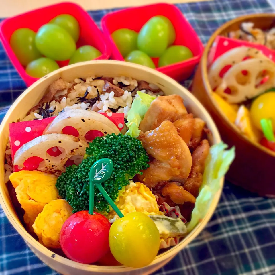 ひじきご飯と鶏の生姜焼き弁当|Nagashima  Yukoさん