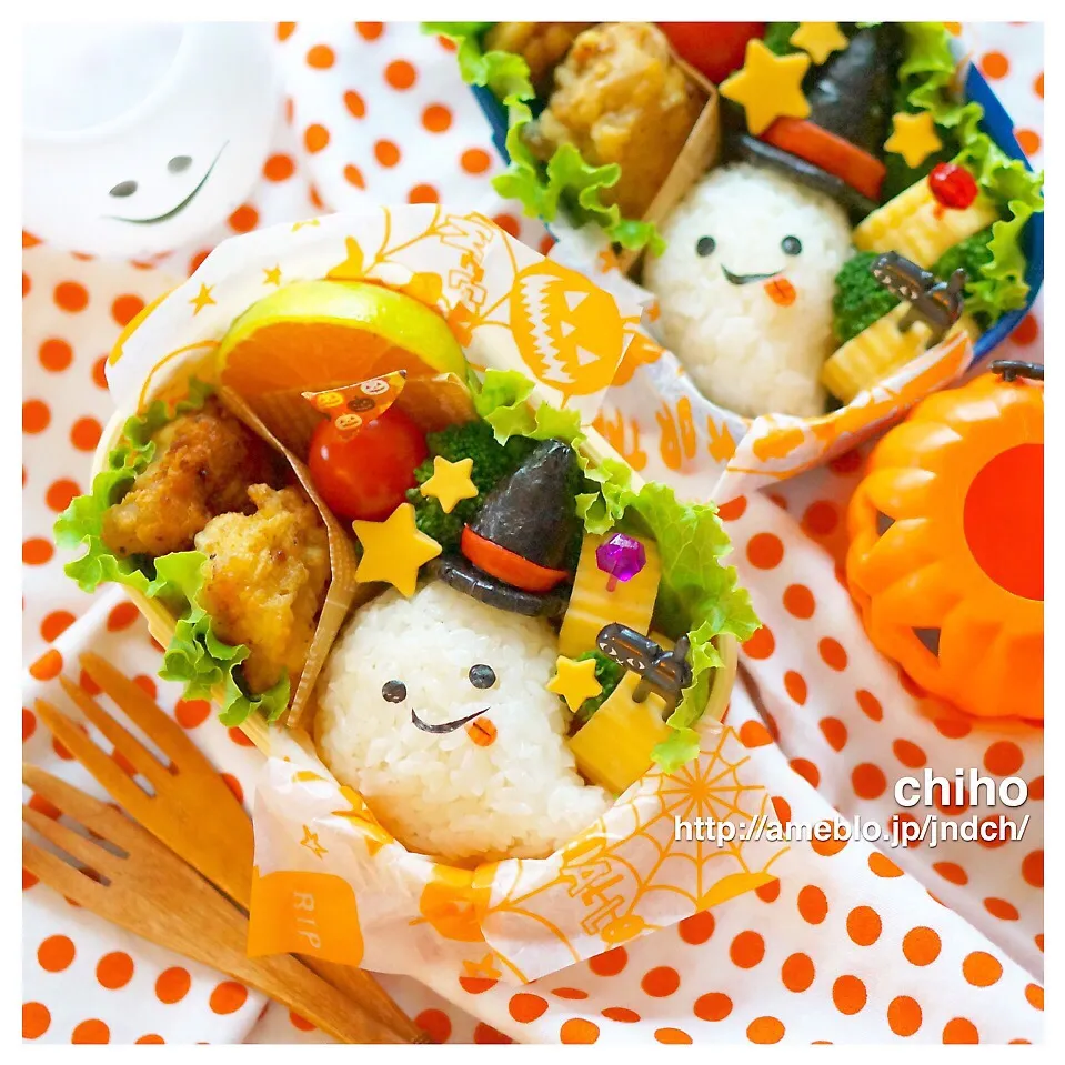 魔女おばけちゃんでハロウィン弁当♡|chihoさん