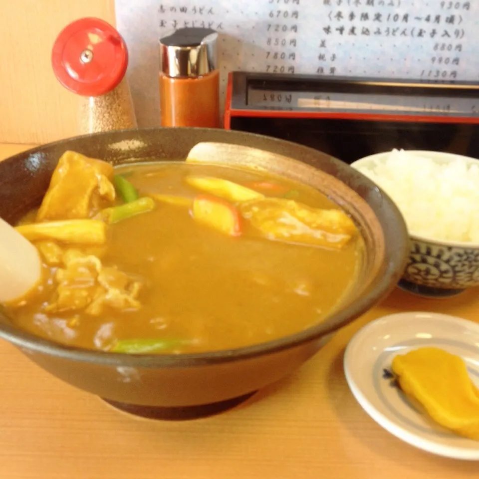 Snapdishの料理写真:カレーうどん・小ライス|美也子さん