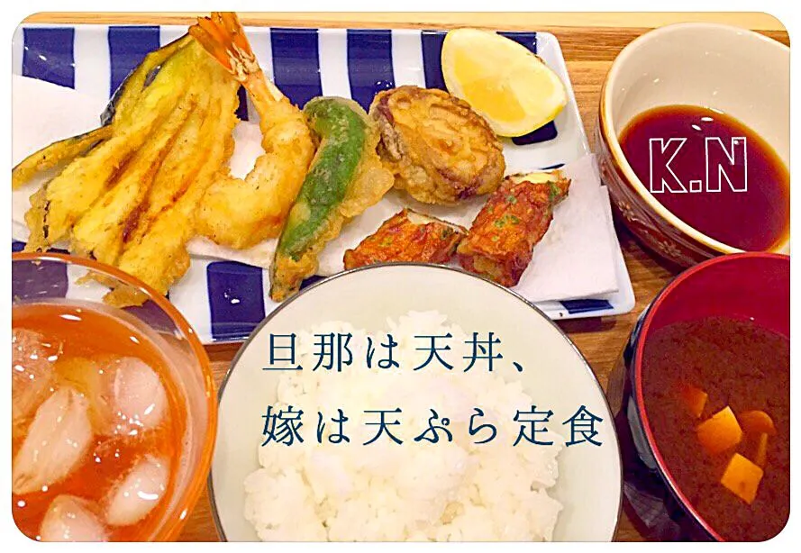 Snapdishの料理写真:天ぷら定食|がんちの手料理＾＾さん