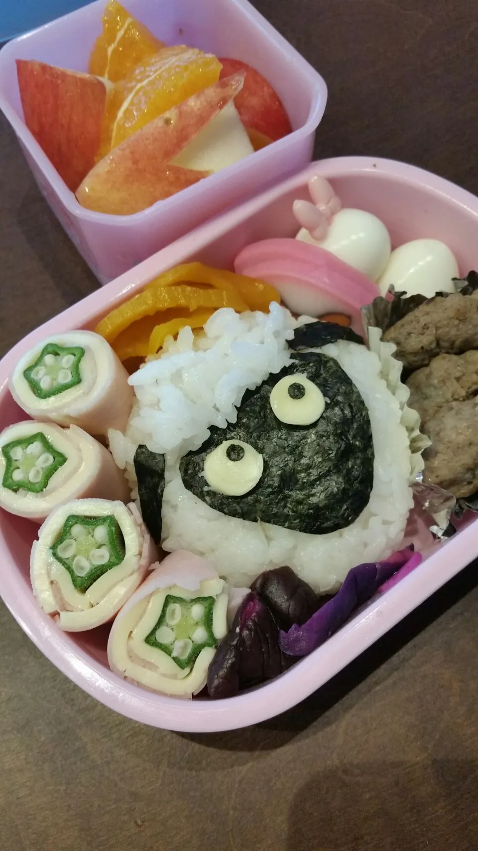 Snapdishの料理写真:ショーン弁当☆次女の幼稚園🍱|unotacoさん