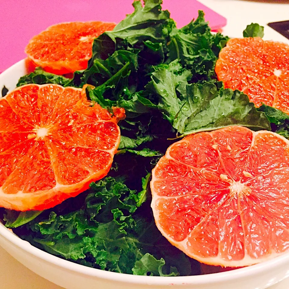 kale n orange salad|Jadeliciousさん